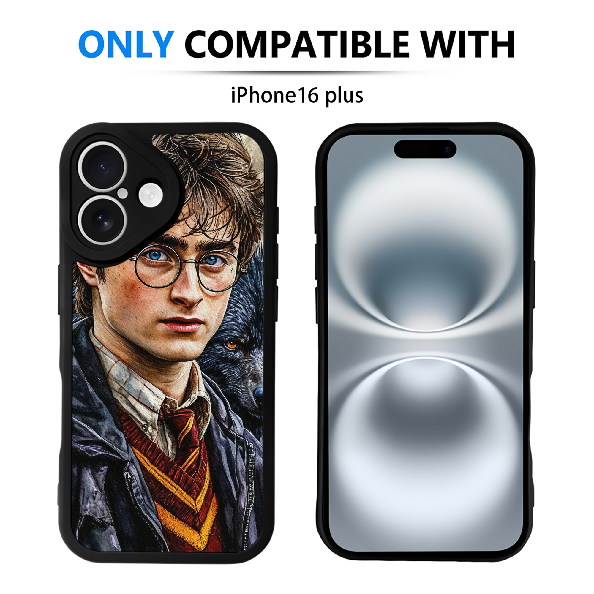 （画像用） Harry Potter ハリー・ポッターシリーズ 【iPhone 16シリーズ対応】シリコンスマホケース（レザー調） 材質：シリコン